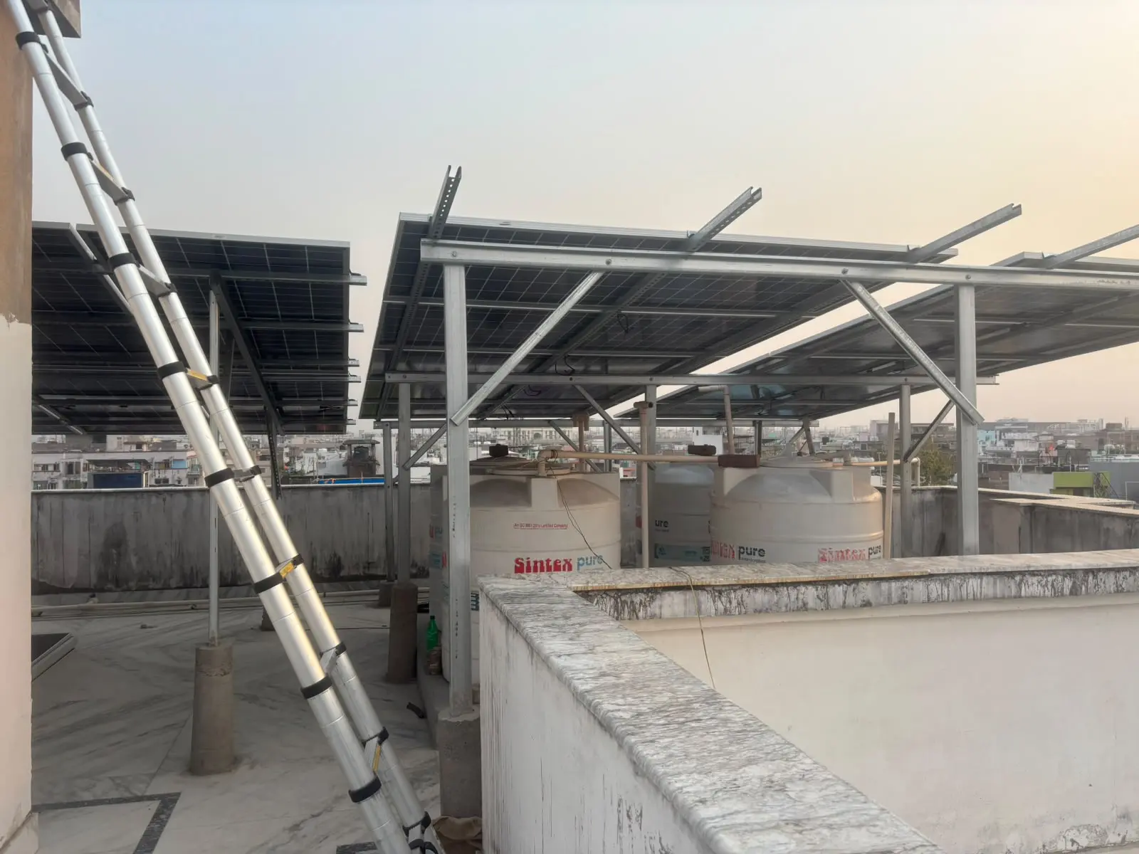 Rooftop Shed Installation